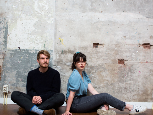 Gijs Idema en Anna Serierse 8 mei op “De Bunder”.